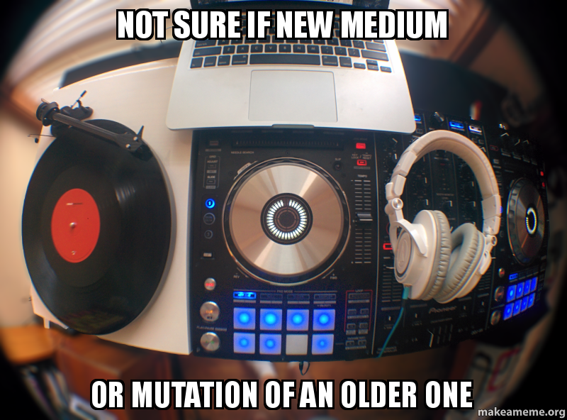 Not sure if new medium, or mutation of an older one